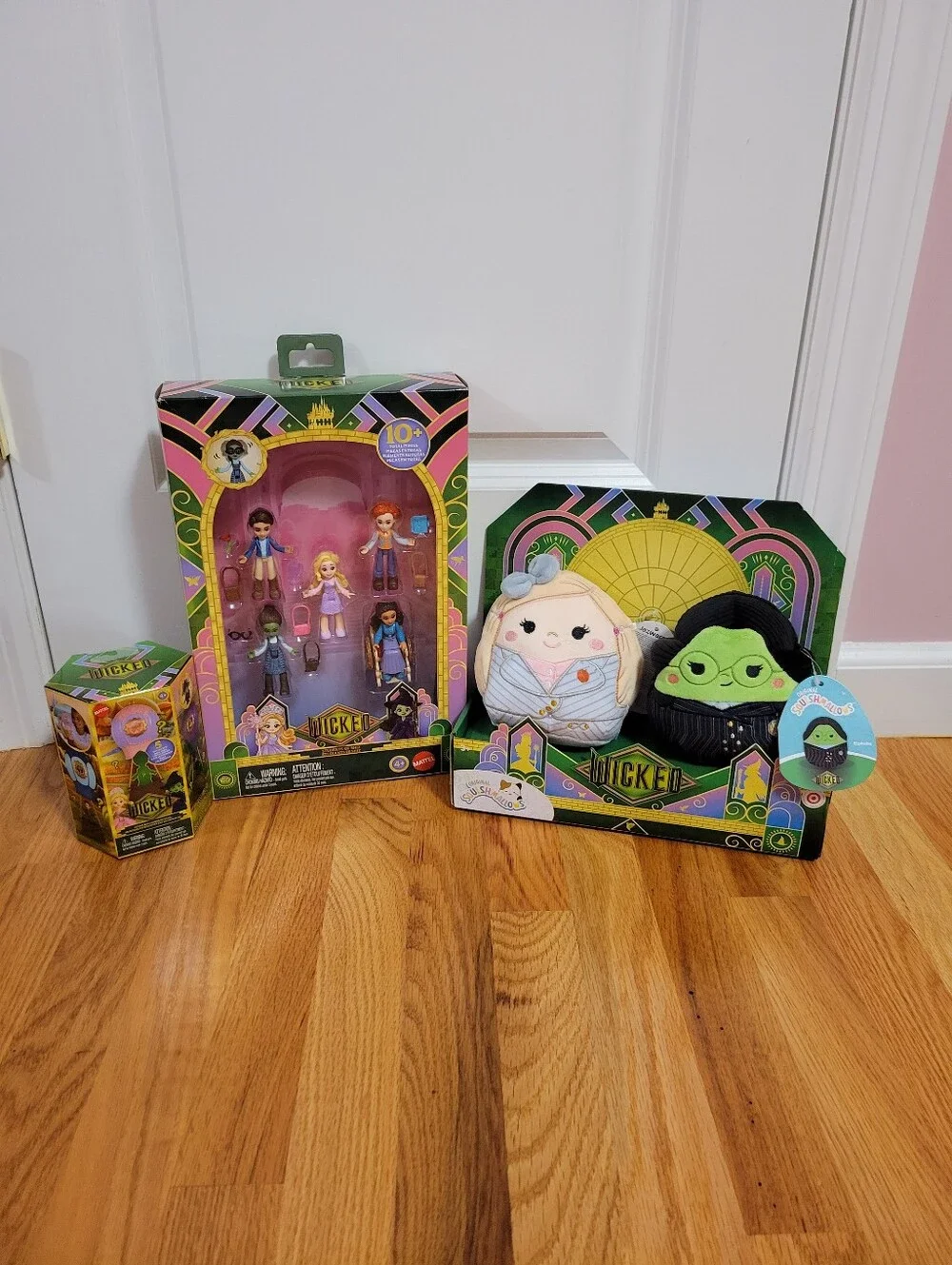 NIB Wicked Movie Collector Bundle Mattel Dolls, Squishmallows & Mystery Toy Set
